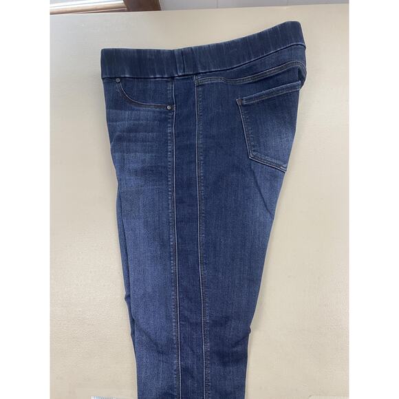 Liverpool Jeans Womens 12P Blue Pull-On Jegging Skinny Sienna Dark Wash 34x26 - Picture 11 of 16